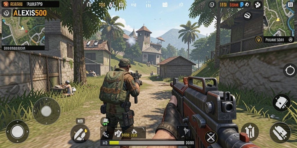 Gameplay seru ALEXIS500 dengan misi penuh aksi.