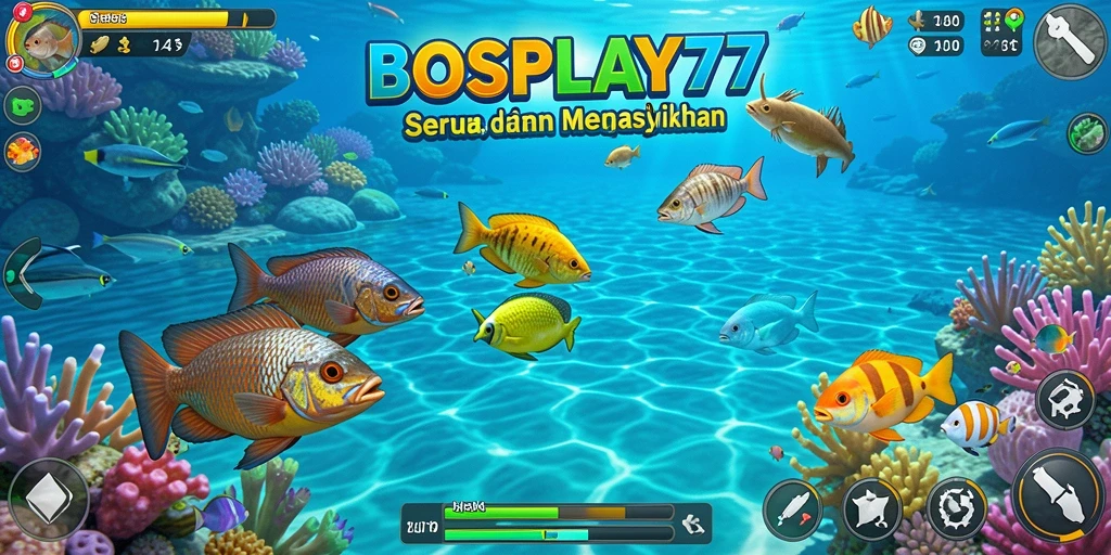 Tangkapan ikan seru dalam gameplay BOSPLAY77.