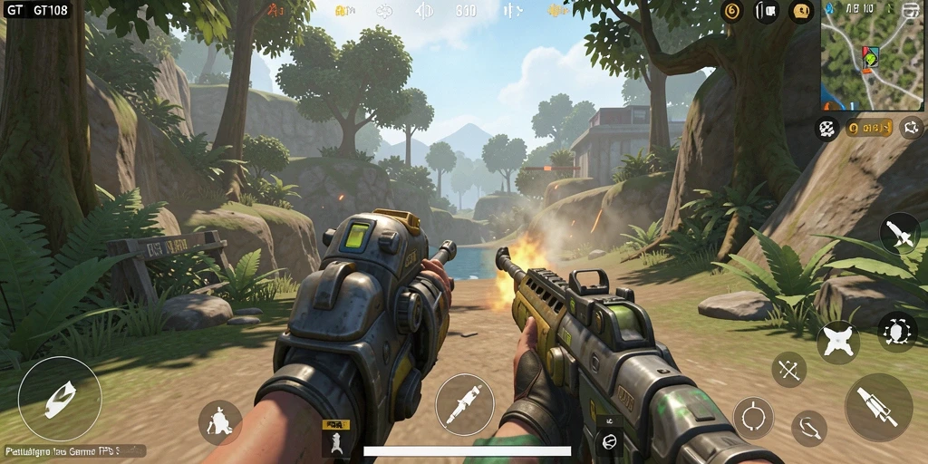 Gameplay mendebarkan GT108 dengan aksi TPS yang intens.