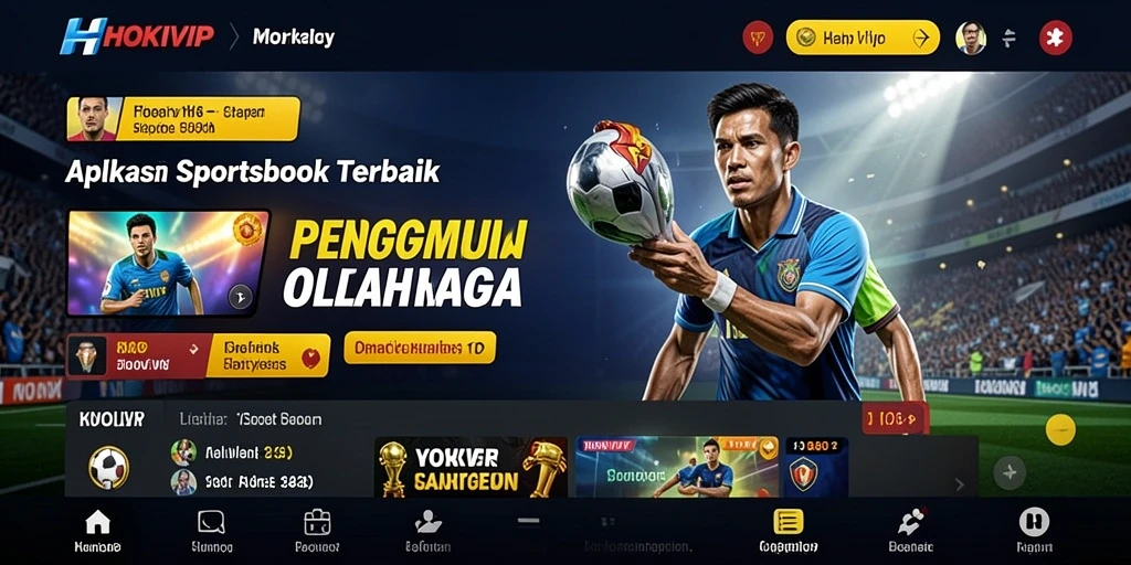 Tampilan menarik dari gameplay Sportsbook HOKIVIP saat pengguna memasang taruhan.