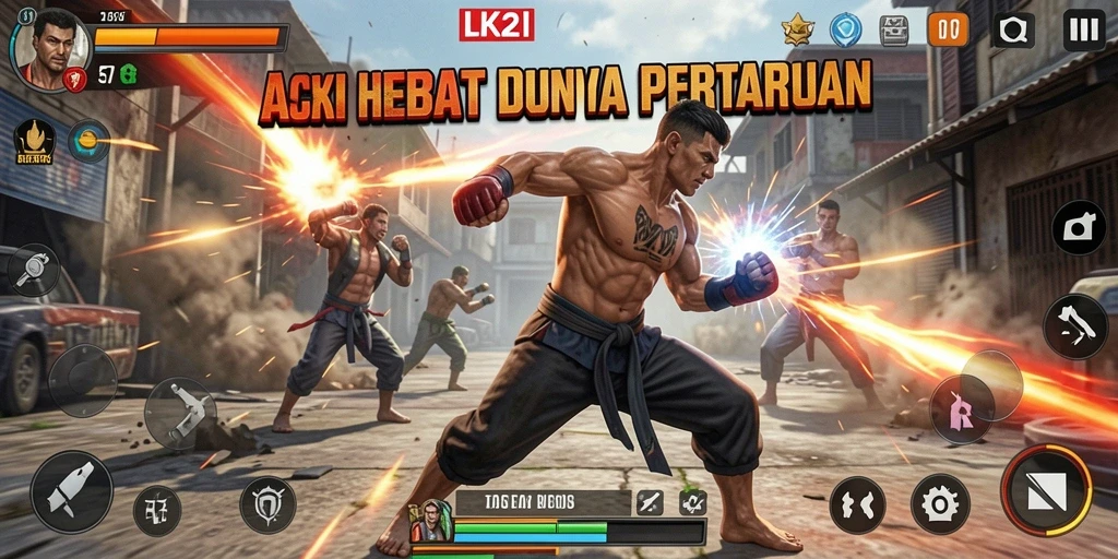 Tampilan gameplay <strong>LK21</strong> menampilkan aksi pertarungan yang mendebarkan dan strategi yang cerdas.