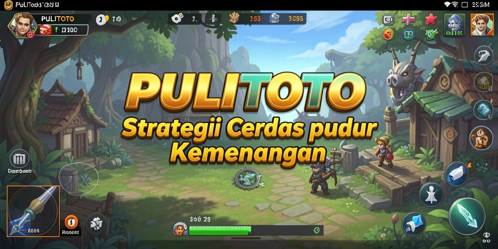 Tangkapan layar utama PULITOTO menampilkan aksi strategi yang intens.