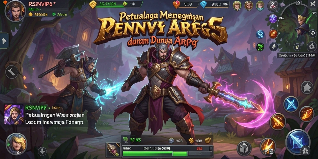 Screenshot gameplay RSNVIP6 menampilkan pertarungan mendebarkan dalam dunia fantasi.