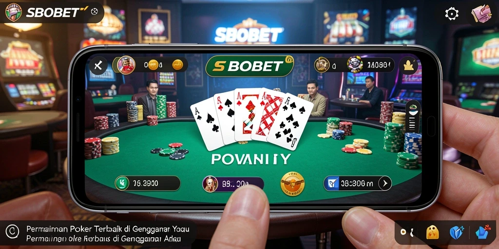 Gameplay Poker SBOBET yang mengasyikkan dan interaktif.