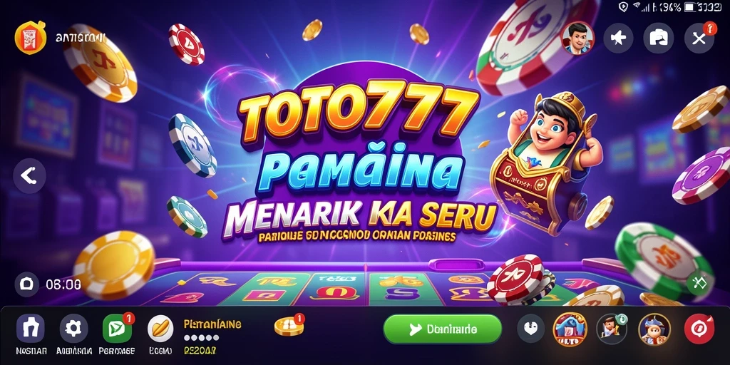 Tampilan screenshot TOTO777 menampilkan gameplay Kasino yang seru dan mendebarkan.
