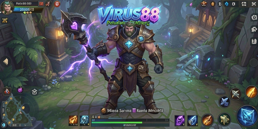 Tampilan gameplay menarik dalam dunia VIRUS88 yang mendebarkan.